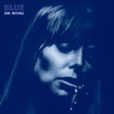 Joni Mitchell's album cover Blue released in 1971